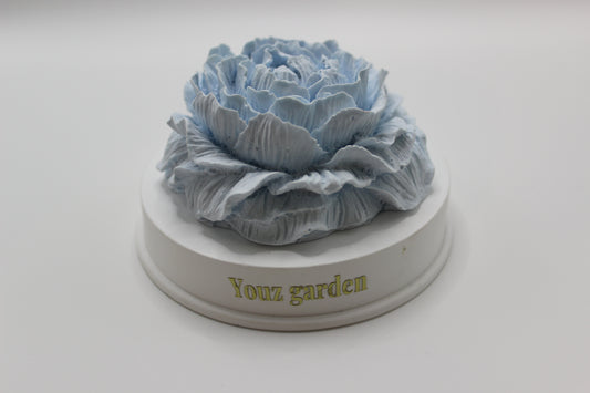 Pale Blue Peony Bloom Aroma Stone